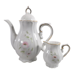1950s Winrose Collection Floral Coffee Pot and Creamer