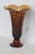 Art Glass Vase Italian Style Tortoiseshell Leopard Print With Ruffled Edge 4881b For Sale - Image 4 of 12