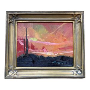 American Abstract Expressionist Oil in Plein Air