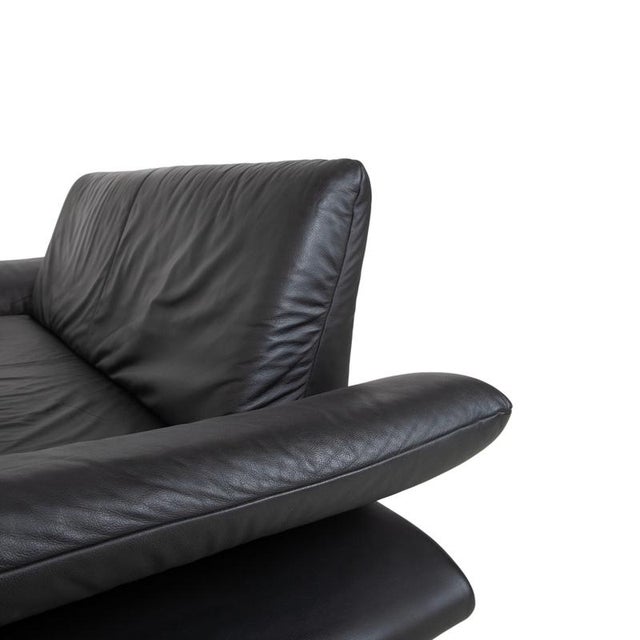 Rossini 2-Seater Sofa in Black Leather from Koinor For Sale - Image 9 of 16