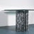 Modern 1980s Sculptural Black Graffiti Marble & Octagonal Glass Dining Table For Sale - Image 3 of 7