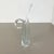 Large Floral Crystal Glass Vase attributed to Flavio Poli for Art Vannes, France, 1970s For Sale - Image 3 of 18