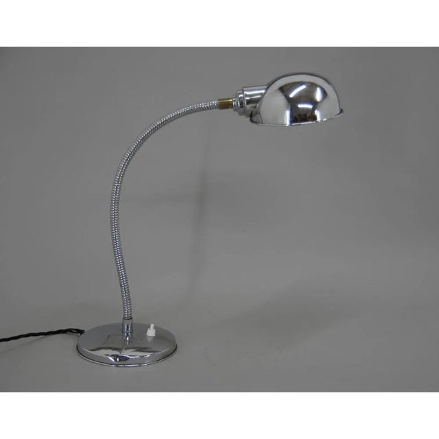 Table Lamp with Flexible Shade, 1940s For Sale - Image 4 of 9