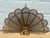 Early 20th Century Vintage Brass Fireplace Peacock Folding Fan Screen For Sale - Image 5 of 12