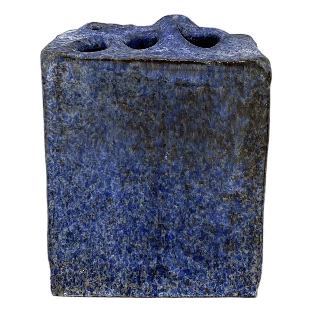 Brutalist Studio Ceramic Vase by Kapner, 1973 | Chairish