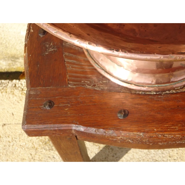 Antique Copper Fountain on Oak Base For Sale - Image 16 of 18