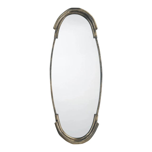 Jamie Young Margaux Mirror in Antique Silver For Sale