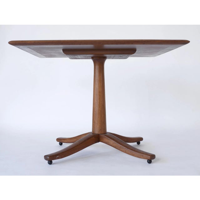 Barney Flagg 1960s Danish Modern Barney Flagg Drexel Parallel Square Side Table For Sale - Image 4 of 12
