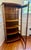 Wood Late 19th Century Tiger Oak Curved Glass China Cabinet For Sale - Image 7 of 12