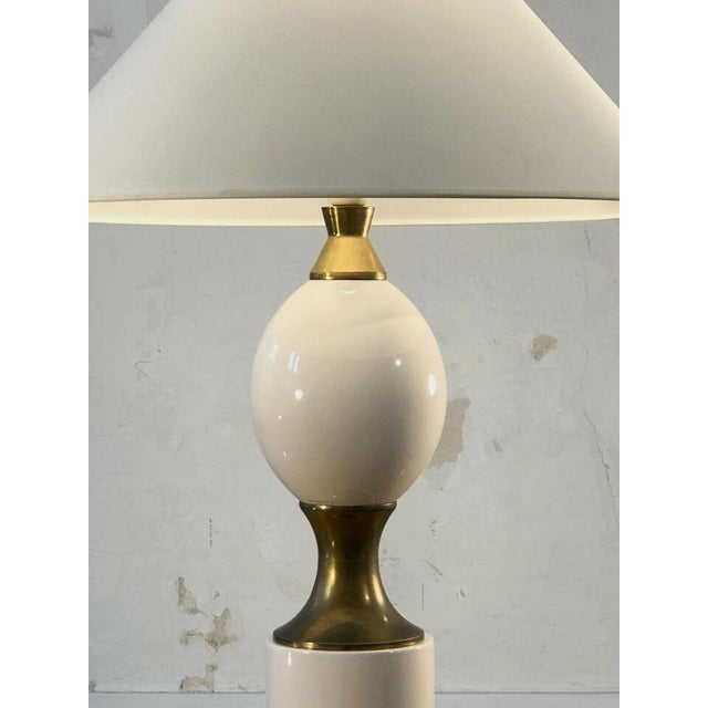 An elegant, luxurious and very large table lamp, art-deco, post-modernist, neo-classical, shabby-chic, cylindrical base...
