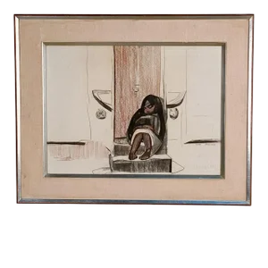 Circa 1930s Original Watercolor by Gene Frances McComas