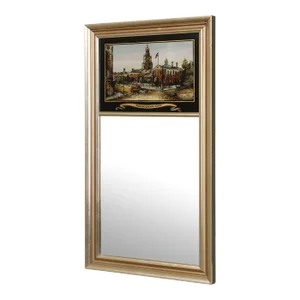 Independence Hall Reverse Painted Trumeau Mirror