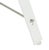 Minimalist White Enameled Metal Chair / Postmodern Geometric Accent Chair For Sale In Los Angeles - Image 6 of 7