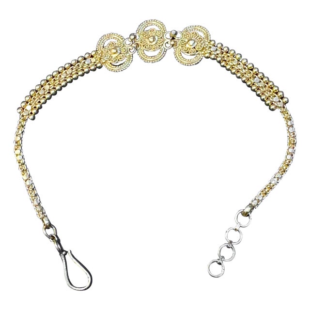 Hand Made 22 Karat Yellow Gold Solid Bracelet, 8.6 Gm, 7 Inch For Sale In New York - Image 6 of 8
