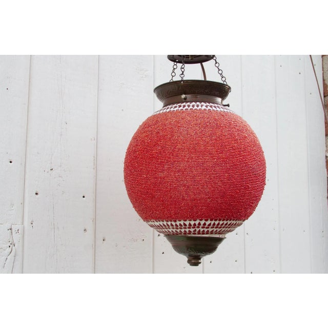 Crimson Pendant Sphere Lantern For Sale - Image 4 of 9