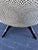 Textile Room & Board Wingback Lounge Chair in Cream and Black Dot Fabric, Splayed Legs For Sale - Image 7 of 10
