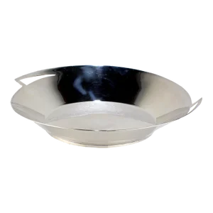 Large Postmodern Silver Plate 'Lily' Bowl Model No. 3320 by Elsa Rady by Swid Powell