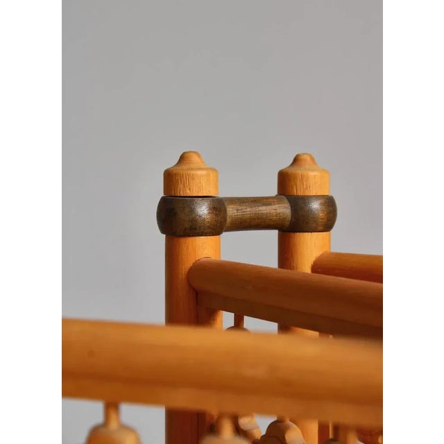 Scandinavian Modern Screens or Room Dividers in Stained Beechwood, 1940s, Set of 2 For Sale - Image 13 of 18