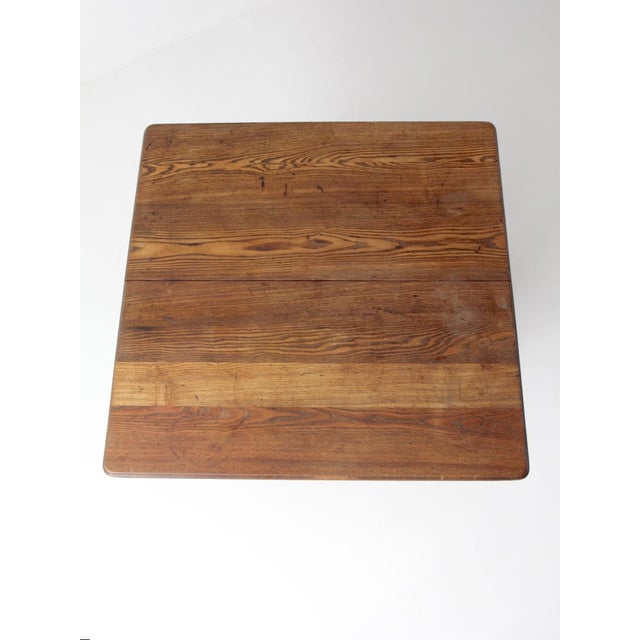 Antique Jacobean Revival Barley Twist Square Table For Sale - Image 15 of 18