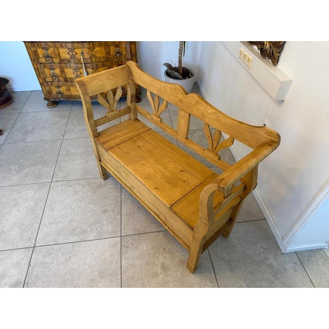 Farmhouse Kitchen Chest Bench For Sale - Image 4 of 10