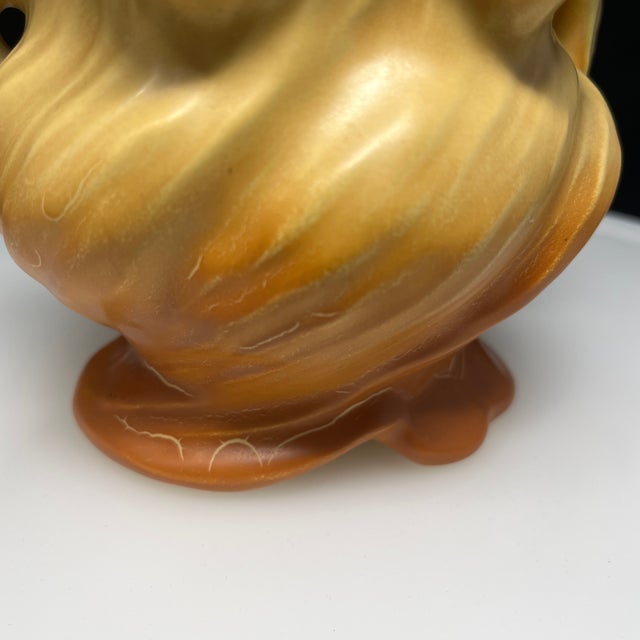 Weller Pottery Vintage Weller Pottery Cameo With White Rose Planter Bowl With Handle For Sale - Image 4 of 9