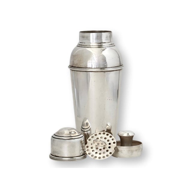 English Silverplate Cocktail Shaker For Sale - Image 4 of 5
