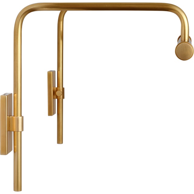 2020s Thomas O'Brien for Visual Comfort Signature Kidd 18" Frame Mount Picture Light in Hand-Rubbed Antique Brass For Sale - Image 5 of 14