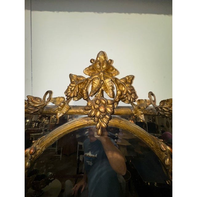 Pair of 19th century French carved and giltwood tree form mirrors. Patina's are a little different on the pair but could...