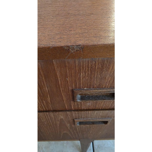 Vintage 1960s Nathan Quality Mid-Century Modern Teak Desk For Sale - Image 9 of 9