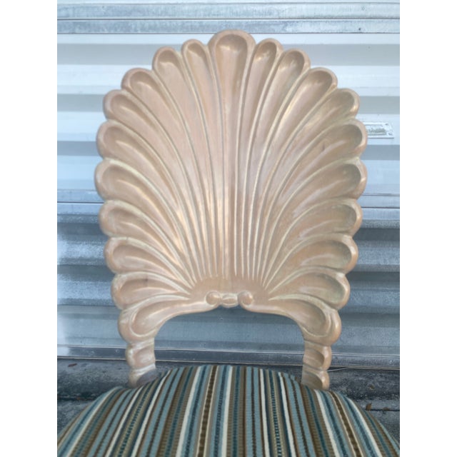 1970s Venetian Grotto-Style Scalloped Shell-Back Dining Chairs For Sale - Image 9 of 12