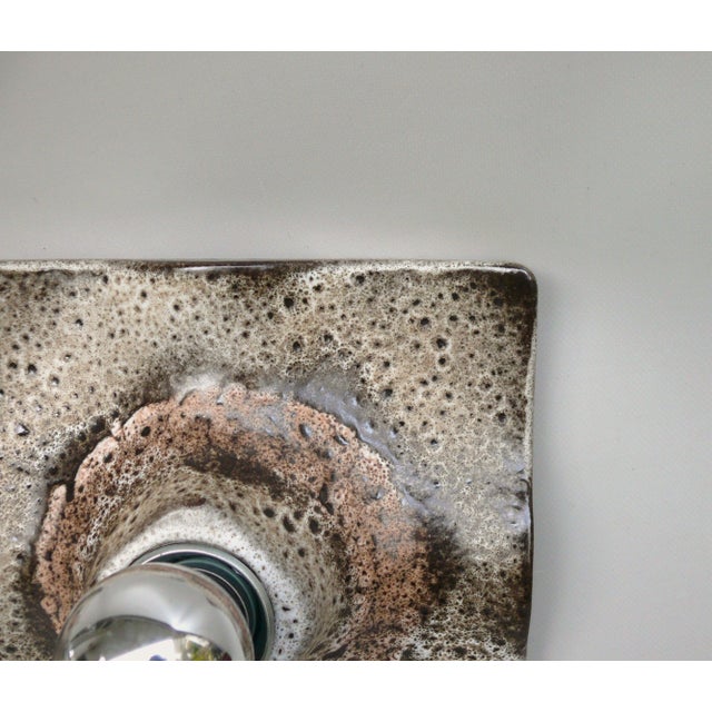 Wall Lights in Ceramic and Fat Lava by Martin Müller, 1970s, Set of 2 For Sale - Image 13 of 18