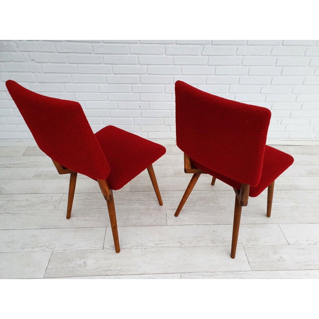 Wood Set of Art Deco Armchairs, 1960s For Sale - Image 7 of 12