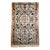 Vintage Persian Nain Area Rug, Hand-Knotted Wool & Silk, Floral Pattern, 2x4, Ivory & Blue For Sale