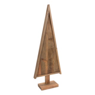 Natural Wood Pine Tree Shape 3.5'H For Sale