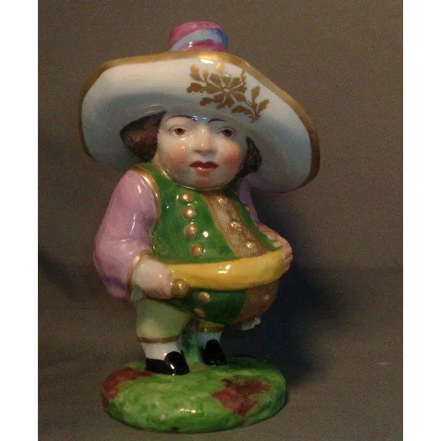 Ceramic Early 19th Century English Derby Porcelain Mansion House Dwarf Figure For Sale - Image 7 of 9