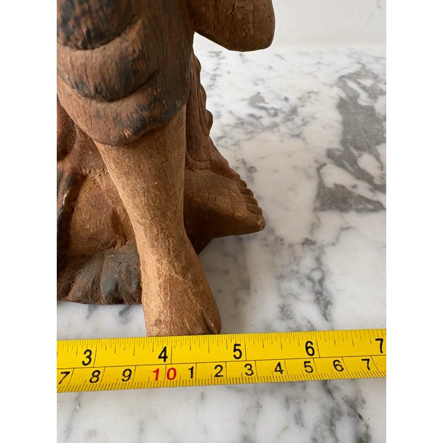 Antique Liao Dynasty Wooden Buddha Statue For Sale In New York - Image 6 of 7