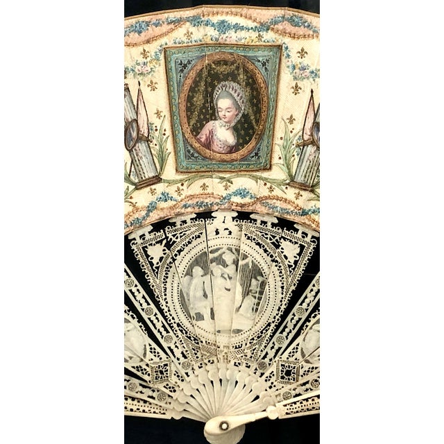 Late 18th Century Late 18th-Century Louis XVI Period Framed Folding Fan For Sale - Image 5 of 7