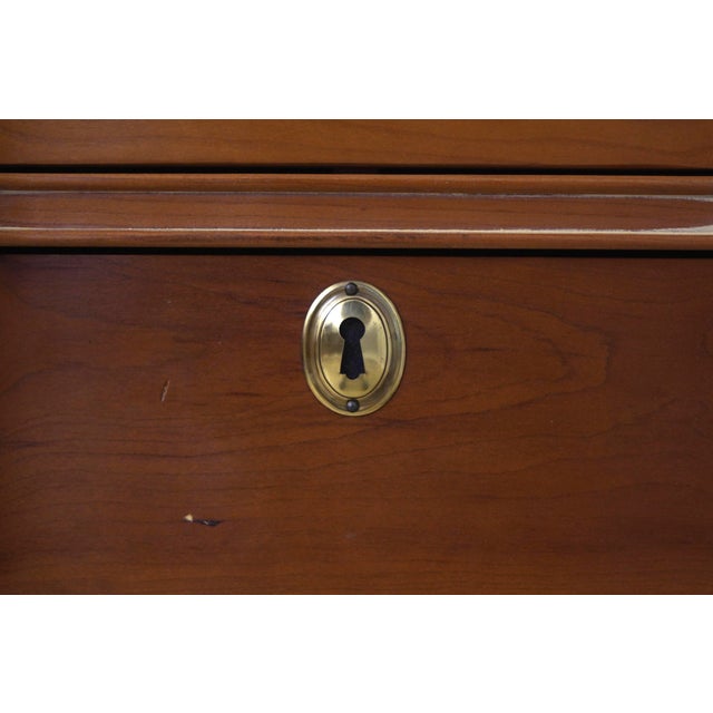 Cherry Georgian Style Block Front Chest For Sale - Image 13 of 18