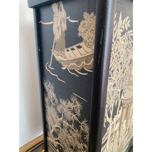 1960s 1960s Chinoiserie Wooden Lamp For Sale - Image 5 of 8