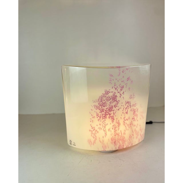 Pink Large Vintage Table Lamp by R. Toso for Leucos, 1980s For Sale - Image 8 of 18