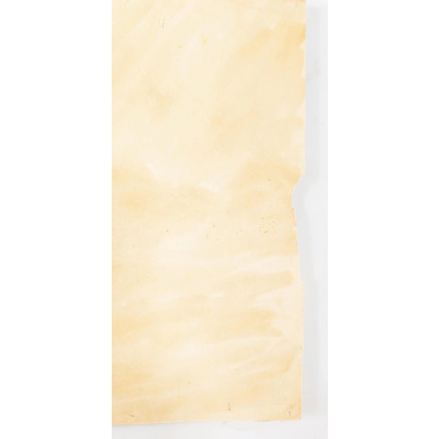 20th Century American Impressionist Fauvist Gouache Watercolor Painting of Haystacks For Sale In New York - Image 6 of 6