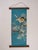 The court heron, at rest on teal silk. A Fukuro-obi woven in the Kachō-ga tradition, once. Supplied ready to hang —...