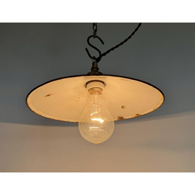 Industrial Black Enamel Light, 1930s For Sale - Image 16 of 17