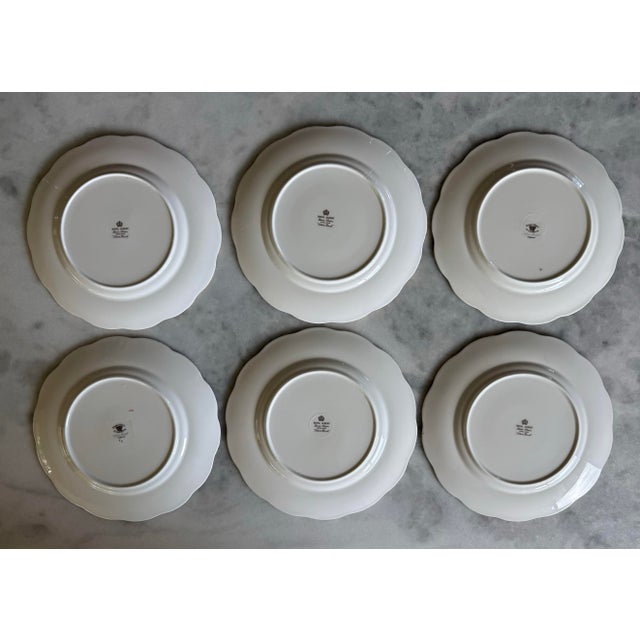 Gray Set of 6 Royal Albert Bone China Salad Plates in the Silver Birch Pattern For Sale - Image 8 of 10