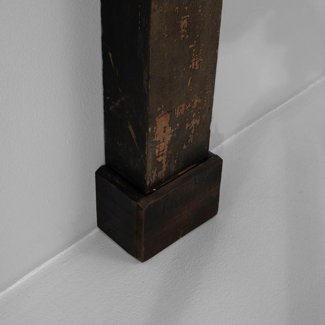 19th Century French Wood Black Patinated Fireplace For Sale - Image 16 of 18