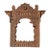 Vintage Moroccan Hand-Carved Wood Architectural Mirror For Sale