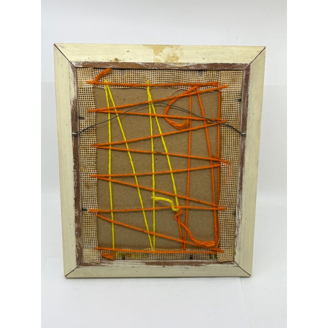 Glass 1970s Vegetable Crewel Pop Art Artwork Framed For Sale - Image 7 of 7