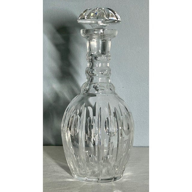Vintage Traditional Style Cut Crystal Decanter W/Stopper For Sale - Image 14 of 15