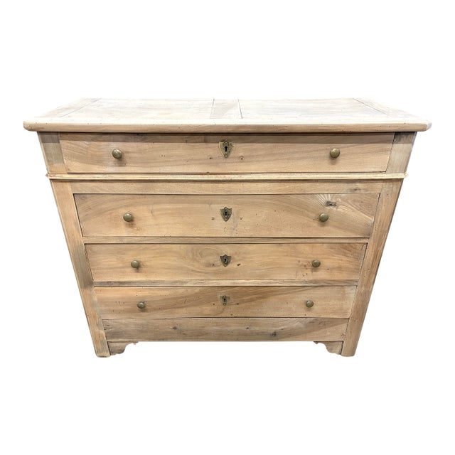 French Louis Phillipe Chest Circa 1860 Walnut Wood From South East of France For Sale