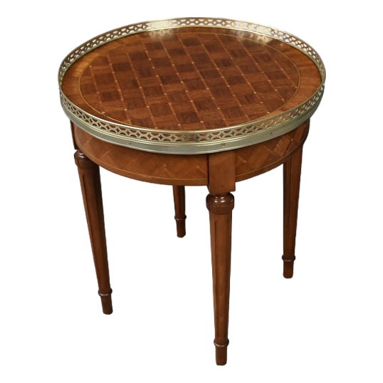 Small Marquetry Hot Water Bottle Table, 20th Century For Sale